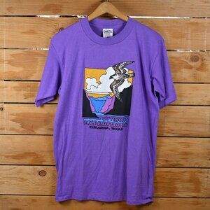 Vintage 90s Single Stitch Big Bend NP Texas Nature Tour Shirt in Purple -  LG